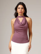 Cowl neck top