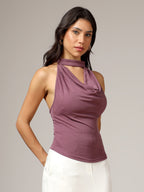 Cowl neck top