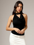 Cowl neck top