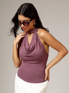 Cowl neck top