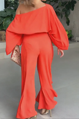 Summer Red Jumpsuit