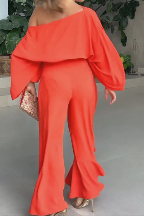 Summer Red Jumpsuit