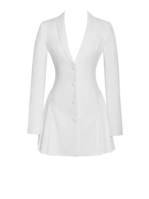 Blazer White Dress