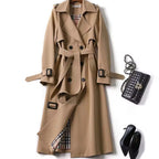 Beige trench coat