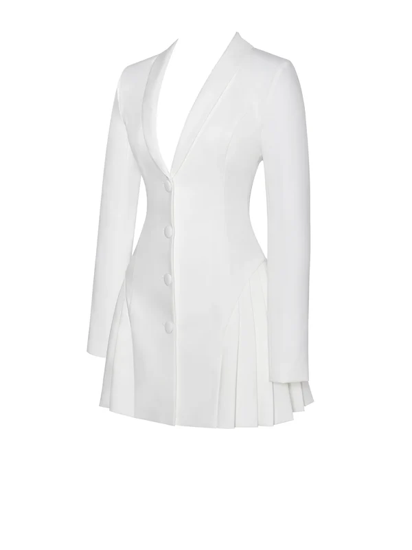 Blazer White Dress