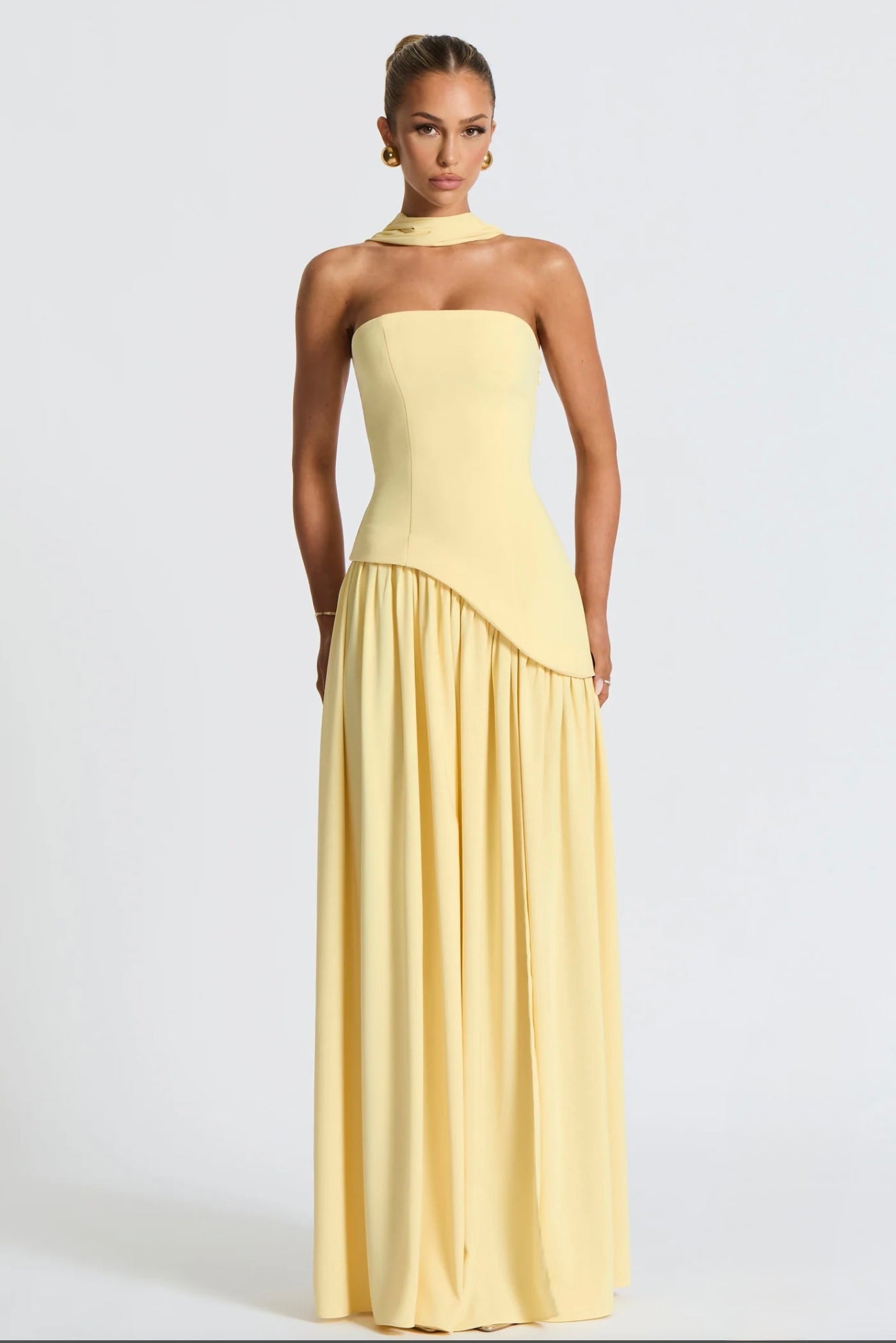 Butter yellow ryzah dress
