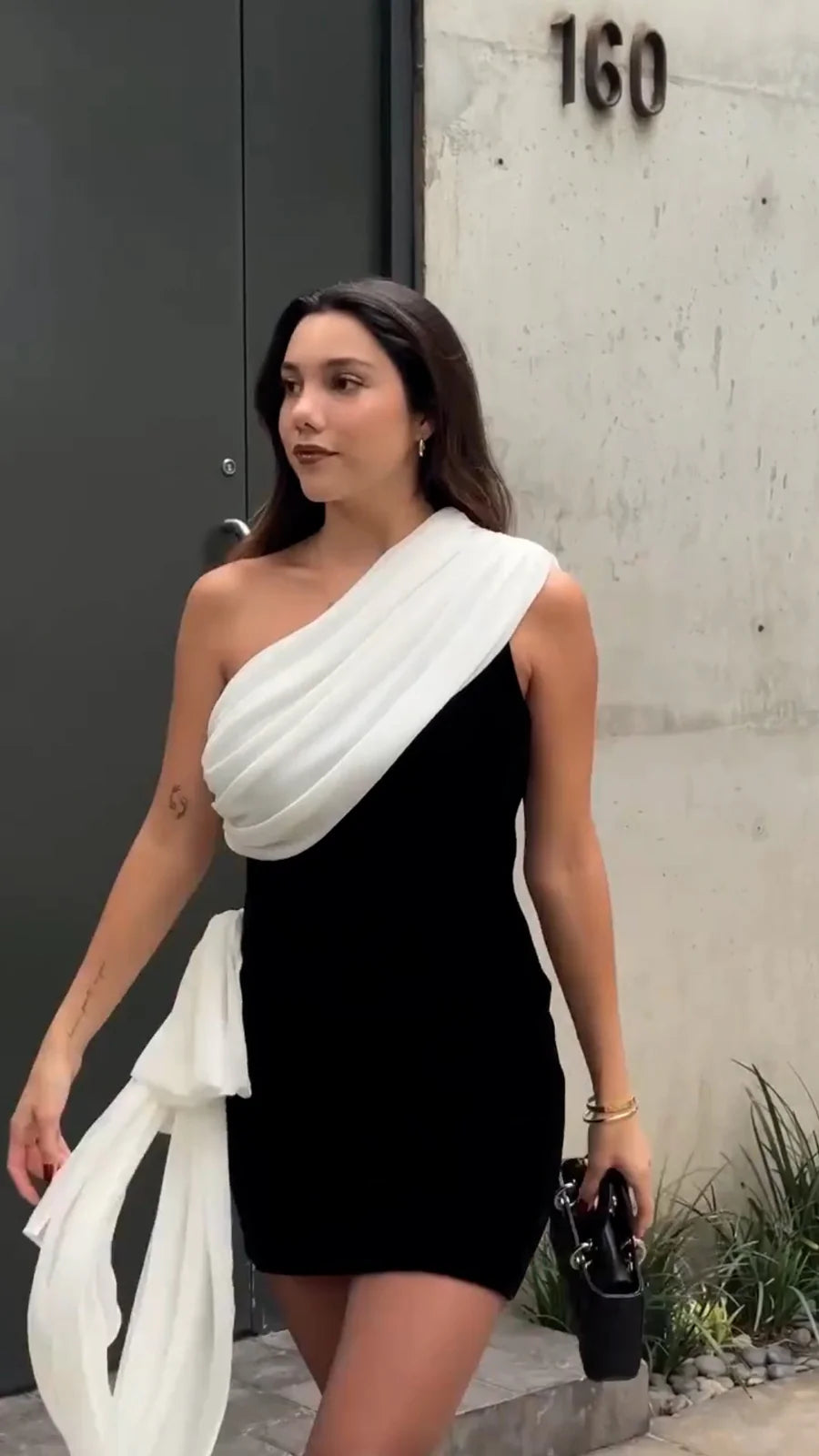 Black Short Tail Dress