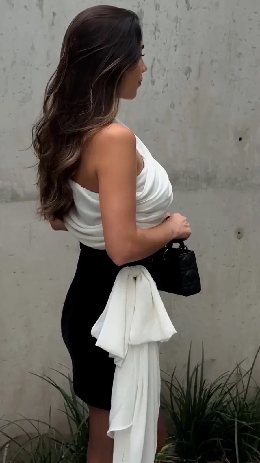 Black Short Tail Dress