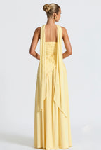 Butter yellow ryzah dress