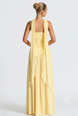Butter yellow ryzah dress