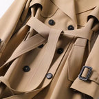 Beige trench coat