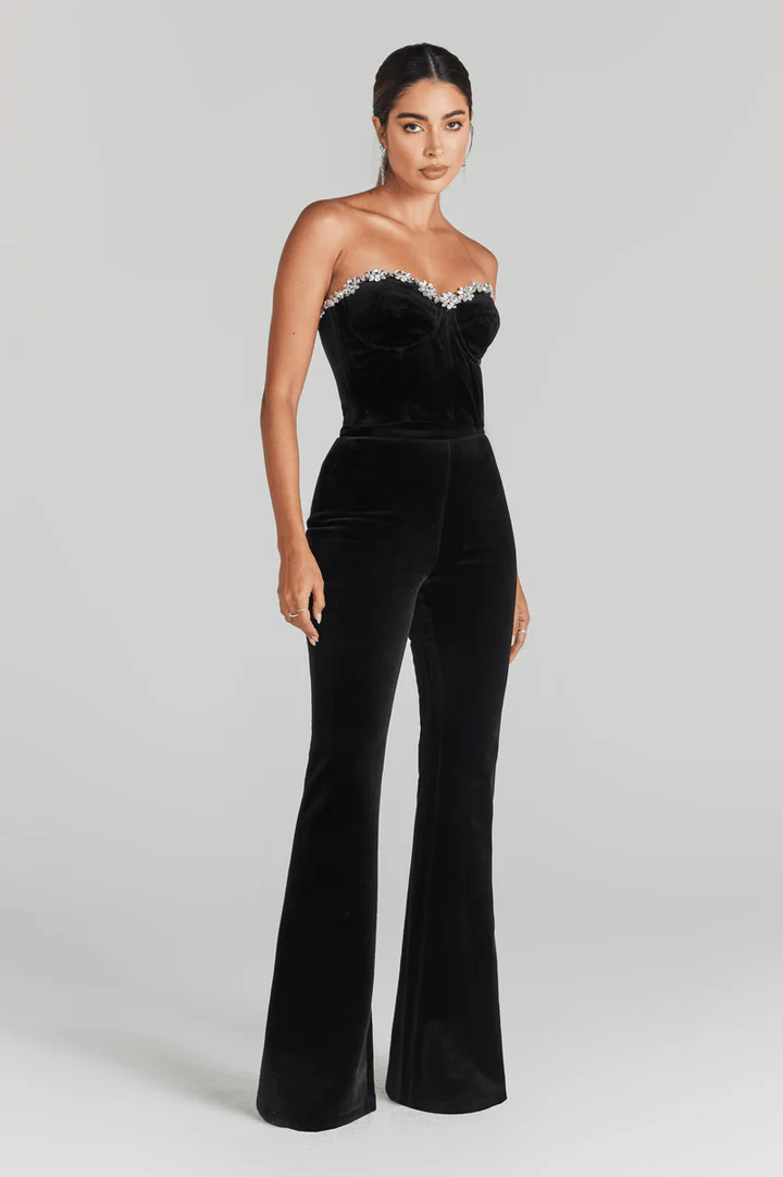 Black embroidered Co-rd