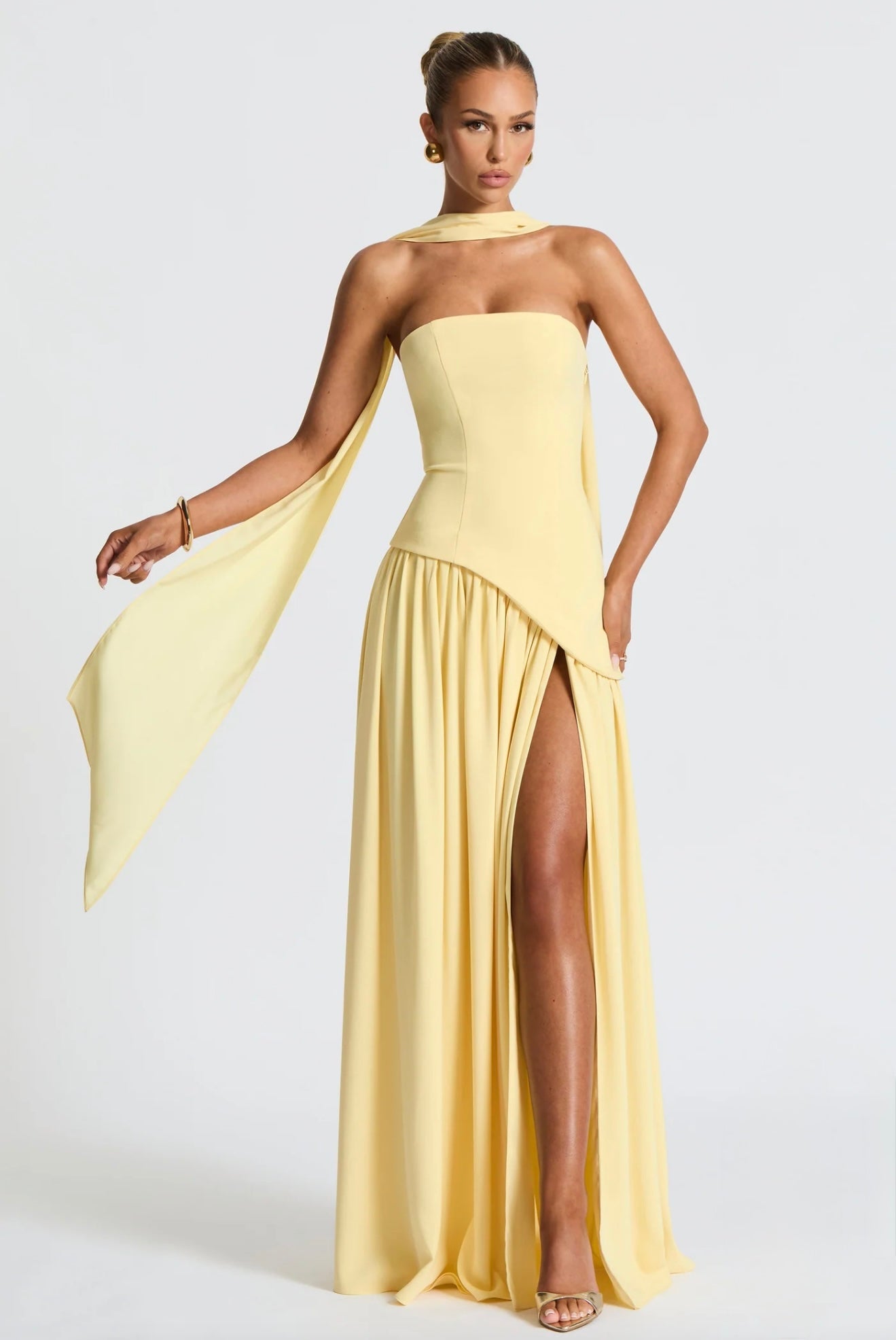 Butter yellow ryzah dress