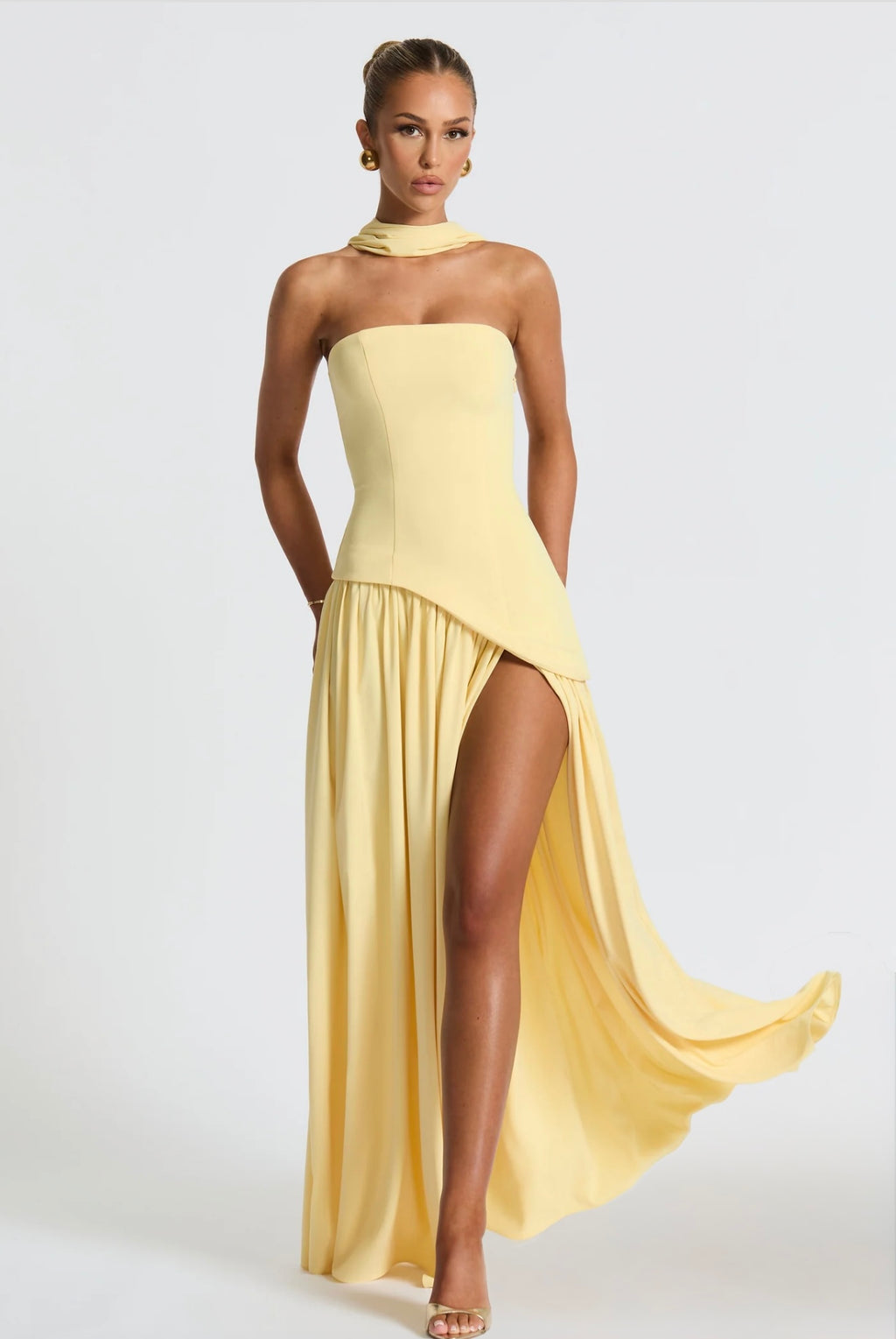 Butter yellow ryzah dress