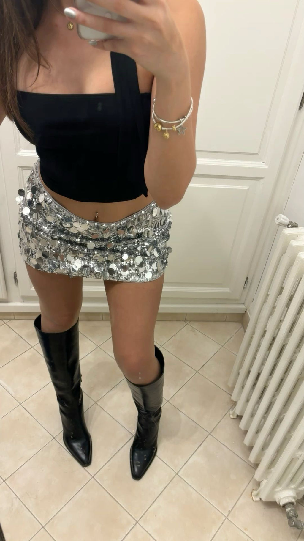 Sequin skirt