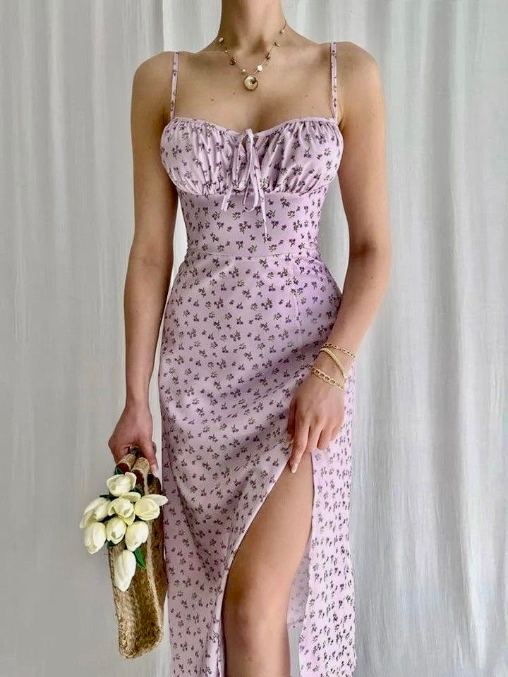 Lavender floral dress