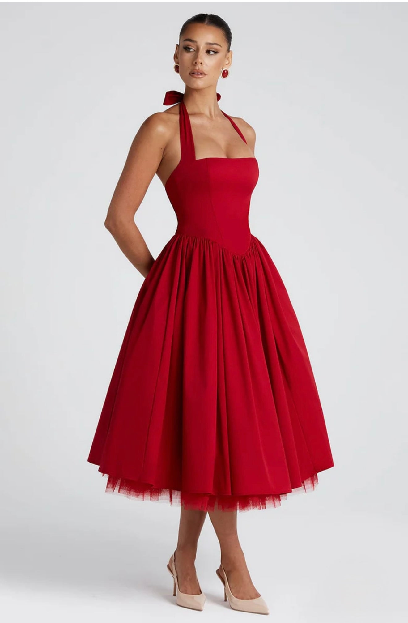 Red cinderella dress