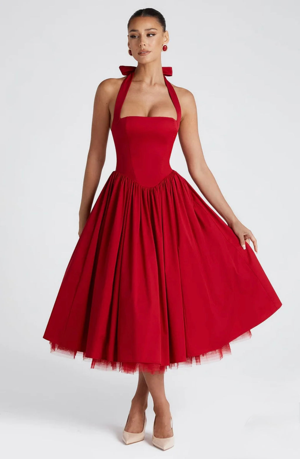 Red cinderella dress