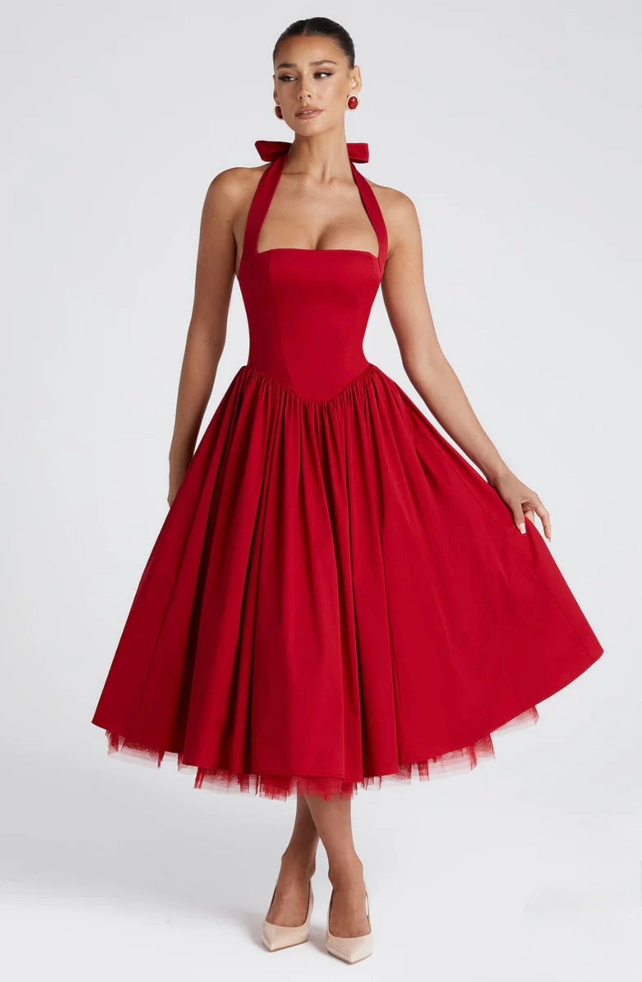 Red cinderella dress