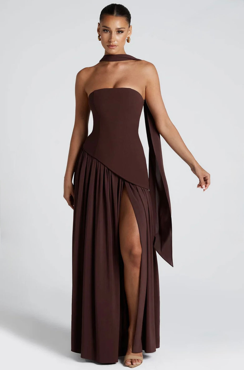 Ryzah brown dress