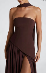 Ryzah brown dress