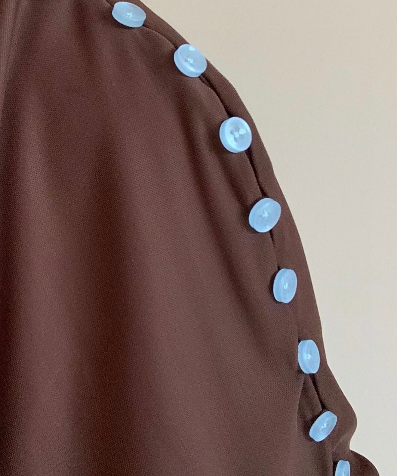 Brown button multi way top