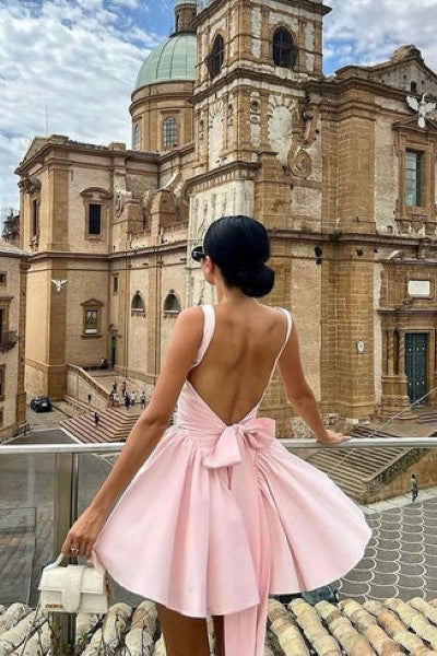 Pink bow dress