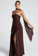 Ryzah brown dress