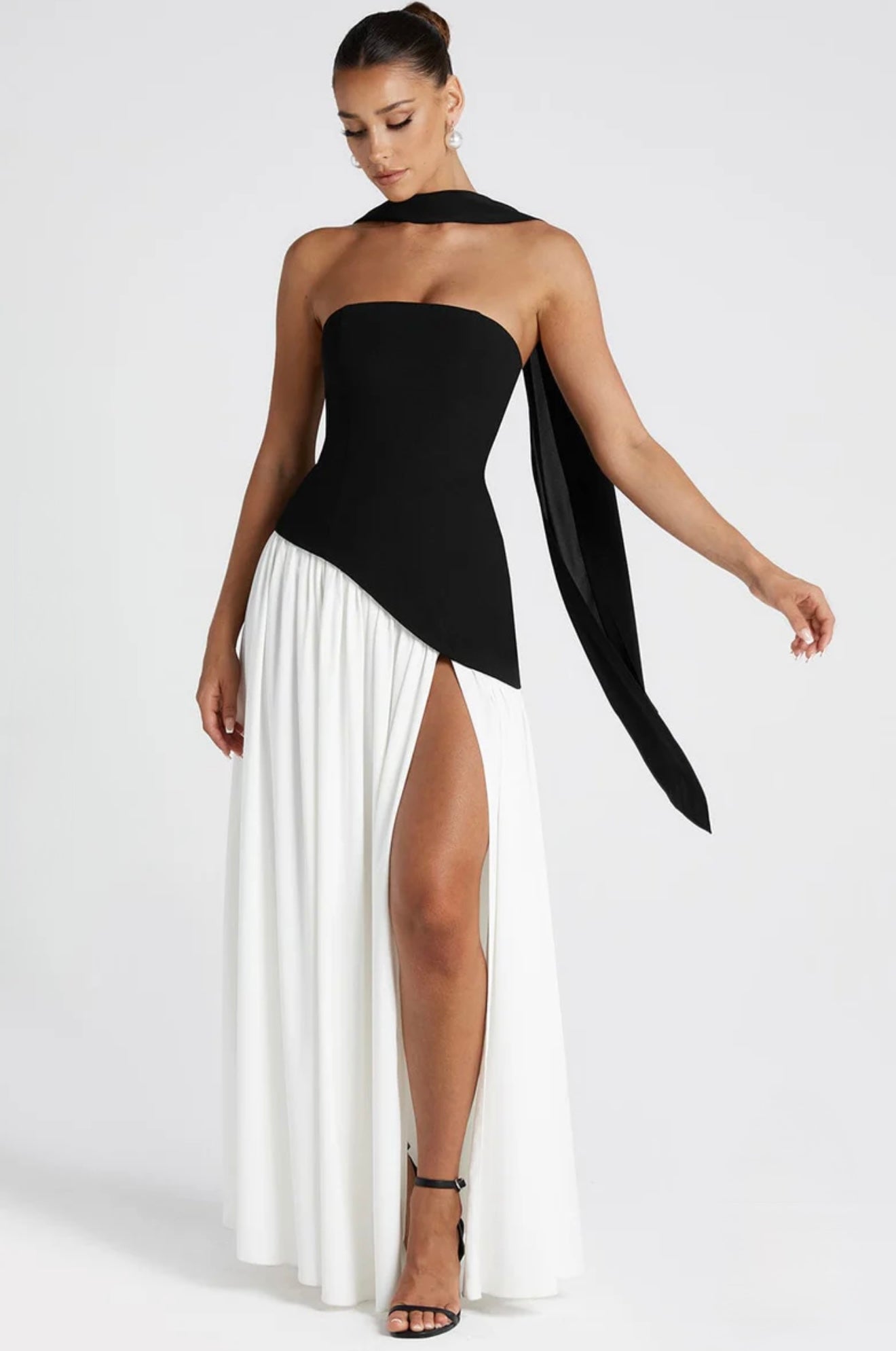 Ryzah black and white dress