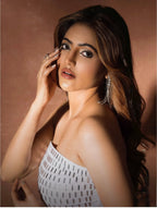 White diamond maxi dress