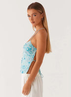Beaded y2k top