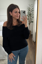 Off shoulder jumper