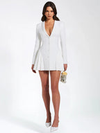 White blazer dress
