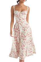 Summer printed flare dress