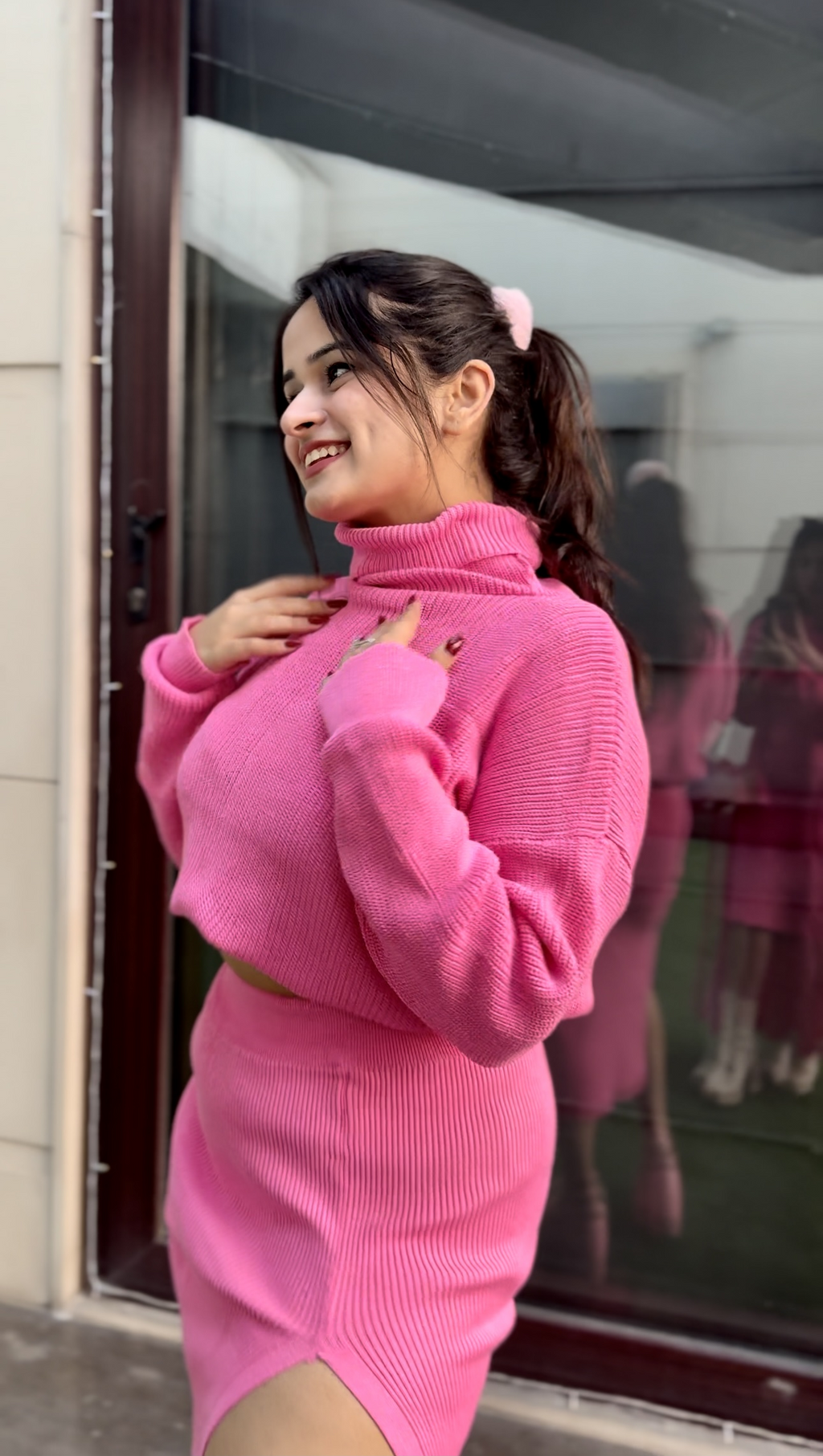 Pink Winter Co-ord Set