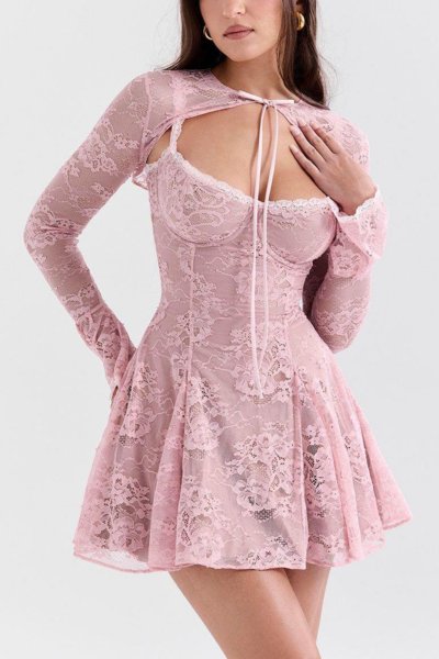 Pink Lace Dress