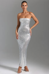 White diamond Maxi dress