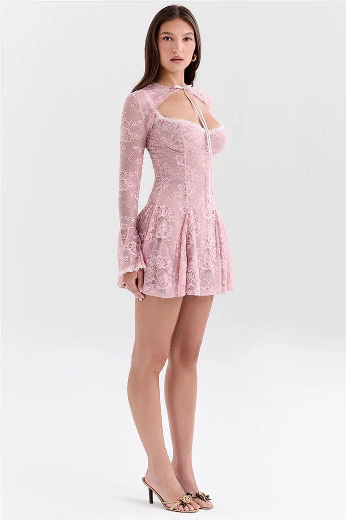Pink Lace Dress