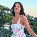 Flora pink Short dress