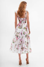 Spring Floral Midi Dress