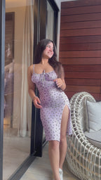 Lavender floral dress