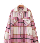 Pink Check Overshirt